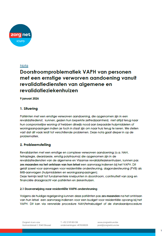 Doorstroomproblematiek VAPH
